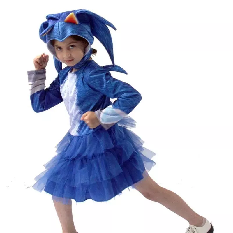 Fantasia Infantil De Halloween De Sonic Cosplay Hedgehog Tai