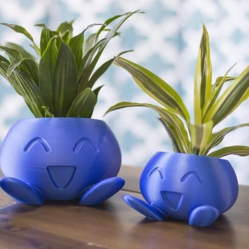 Pokemon casa decoração planta vaso de flores modelo blocos de