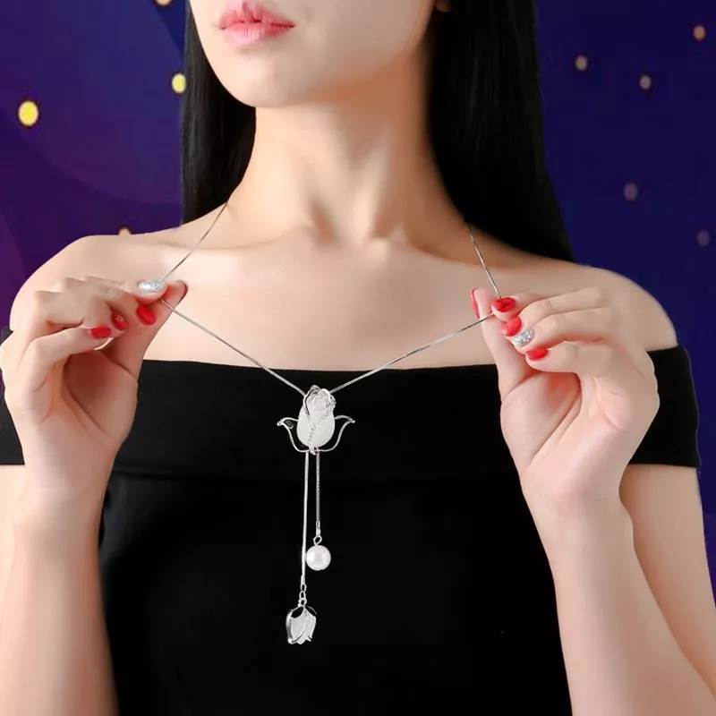 Moda feminina borla pingente todos os jogos camisola de corrente longa  colar jóias presente – os melhores produtos na loja online Joom Geek