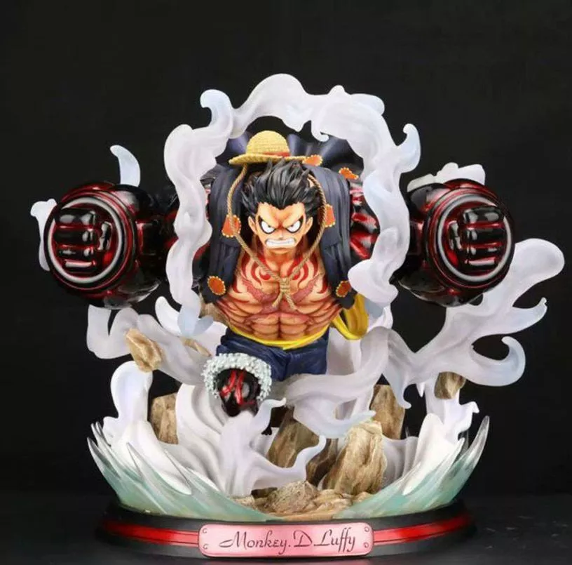 Compra online de Anime One Piece Around transformado em Luffy modelo figura  desenho animado mesa decoração ornamento presente