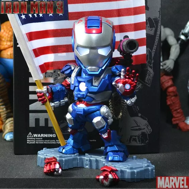 action figure marvel avengers vingadores tony stark homem de ferro iron man chibi 1 Chaveiro Iron Man Homem de Ferro Mão