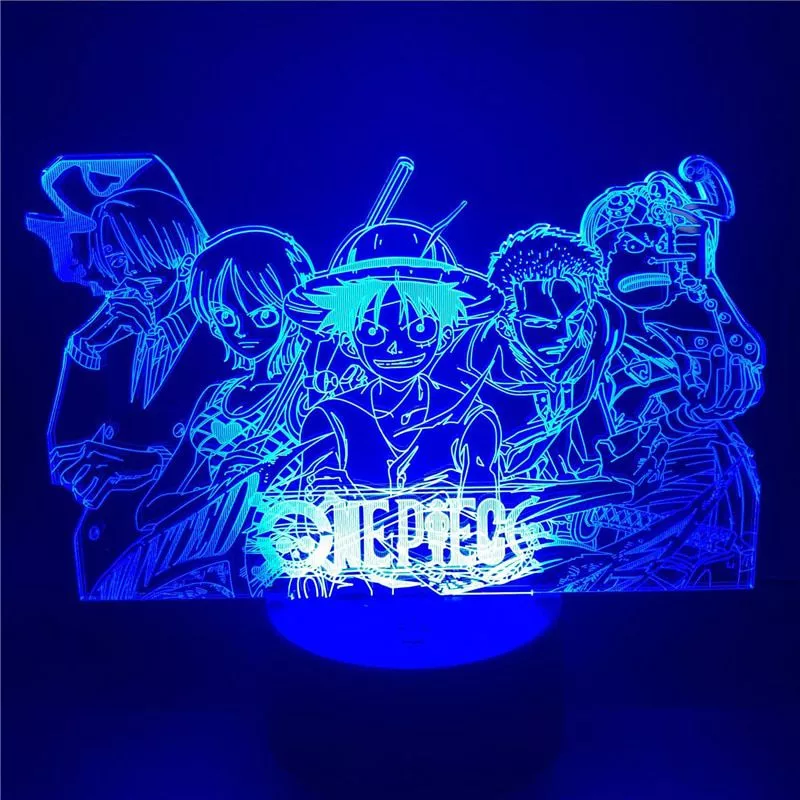 Compra online de Anime One Piece Around transformado em Luffy modelo figura  desenho animado mesa decoração ornamento presente