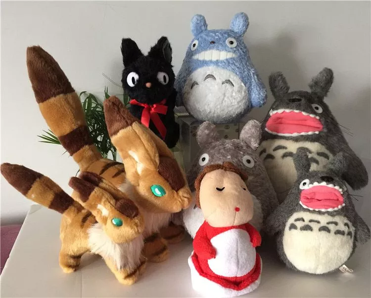 pelucia anime hayao miyazaki estudio ghibli nausicaa teto raposa esquilo ponyo kiki Pelúcia Toy Story 4 novo personagem coelho e pato recheado super macio brinquedos crianças brinquedos