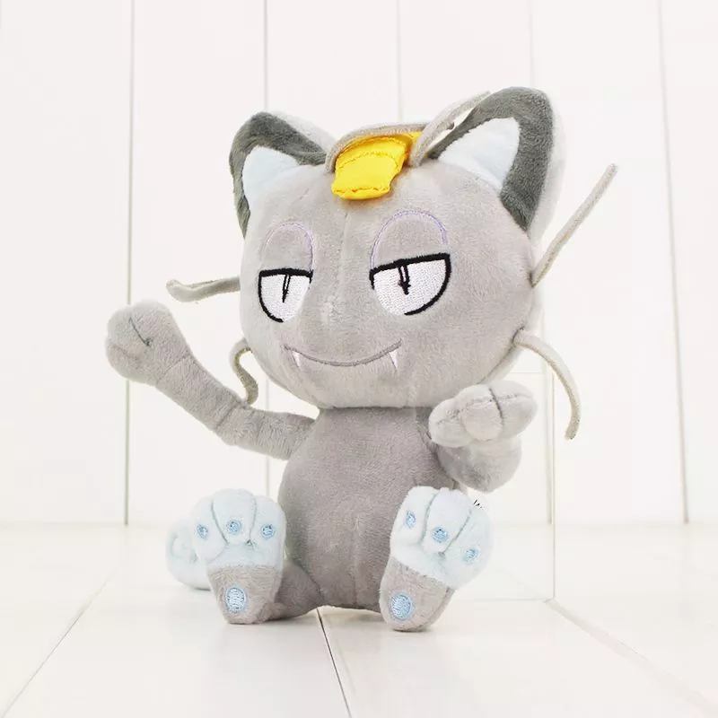 Pelúcia 25cm Pokémon Meowth Desenho Anime Japonês