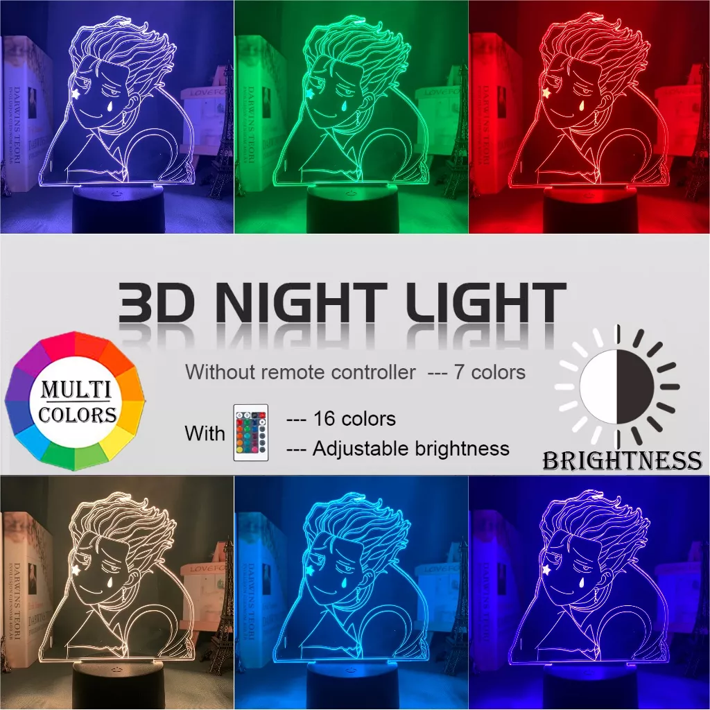 Luminária LED 3D Hisoka - Hunter X Hunter – WGs Geek